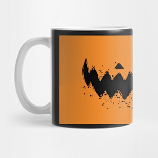 Orange Jack O' Lantern, Pumpkin Mouth Mask, Face Covering Mug